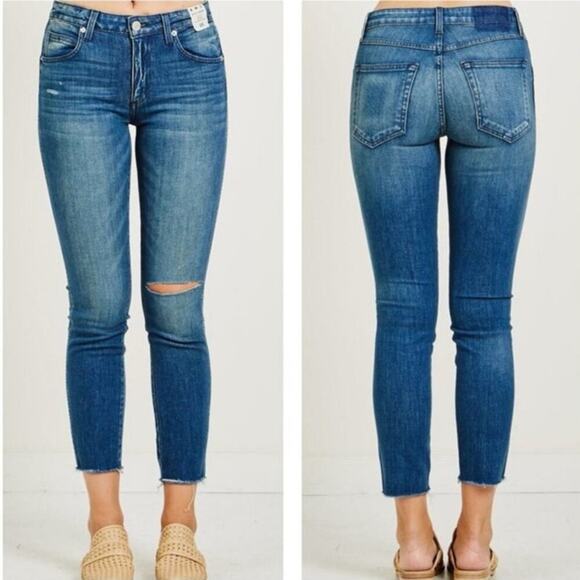 AMO Stix Crop Skinny Jeans Size 26 - Picture 1 of 5